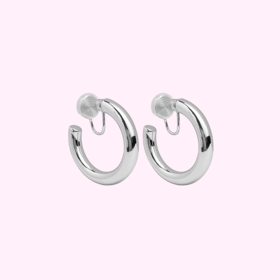 Basic Hoops Clip Oorbellen