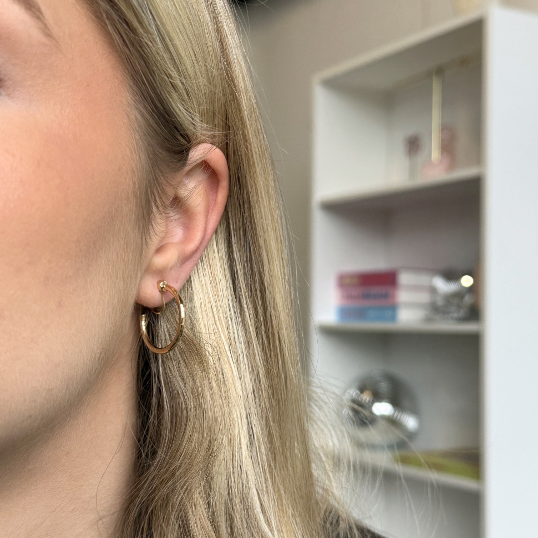 Subtile Hoops Clip Oorbellen