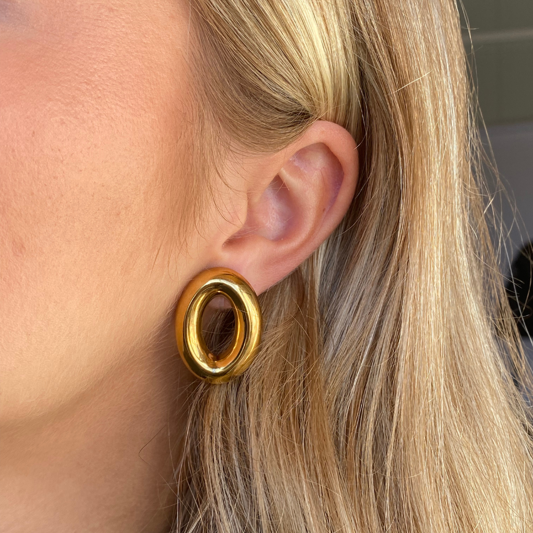 Clip oorbellen Golden Circle