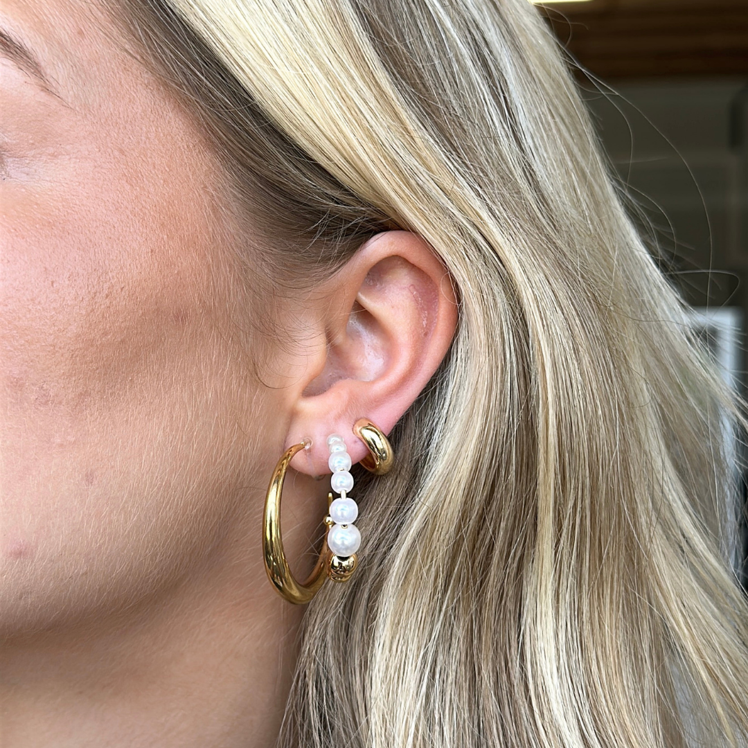 Wild Pearls Clip Oorbellen
