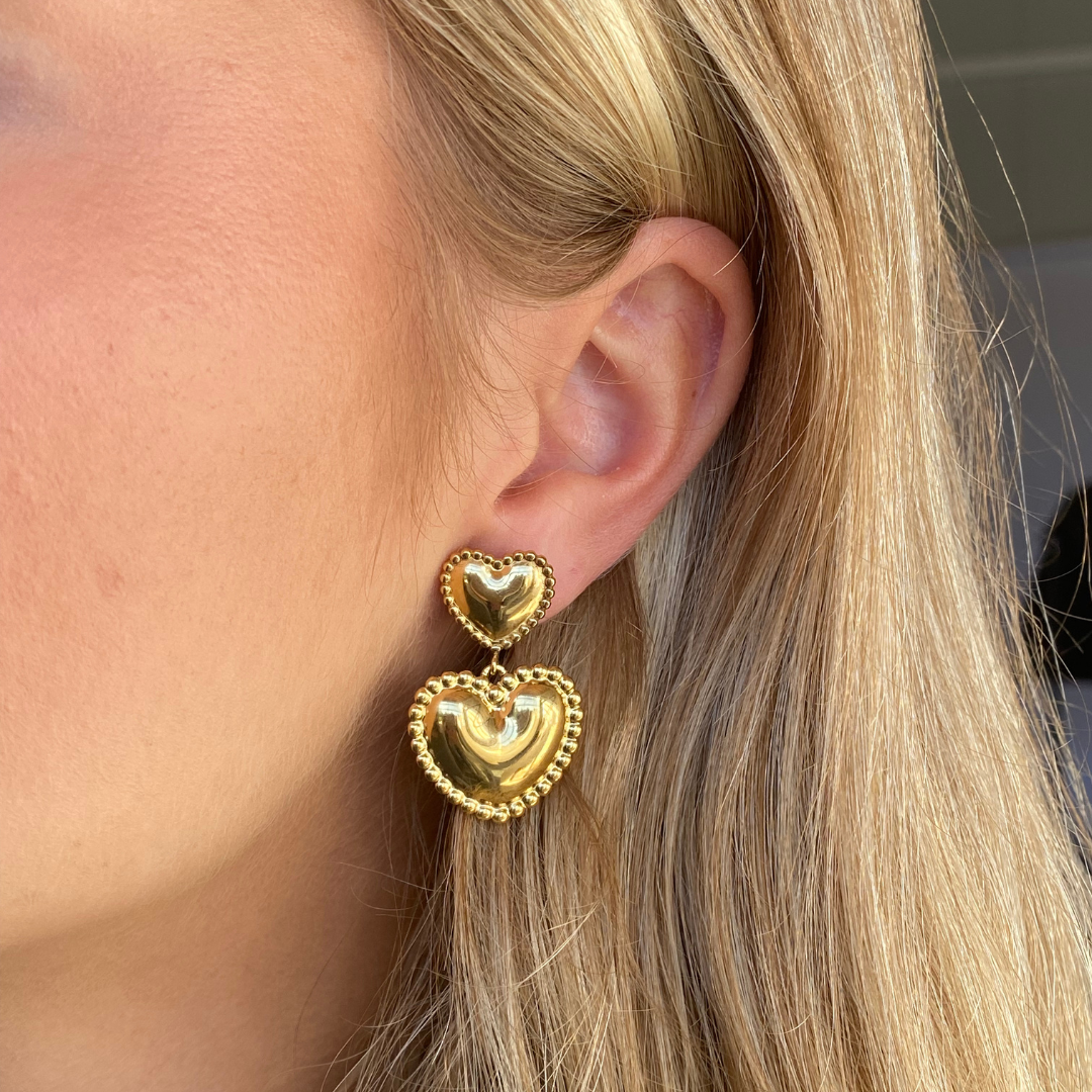 Clip oorbellen Heartbeats