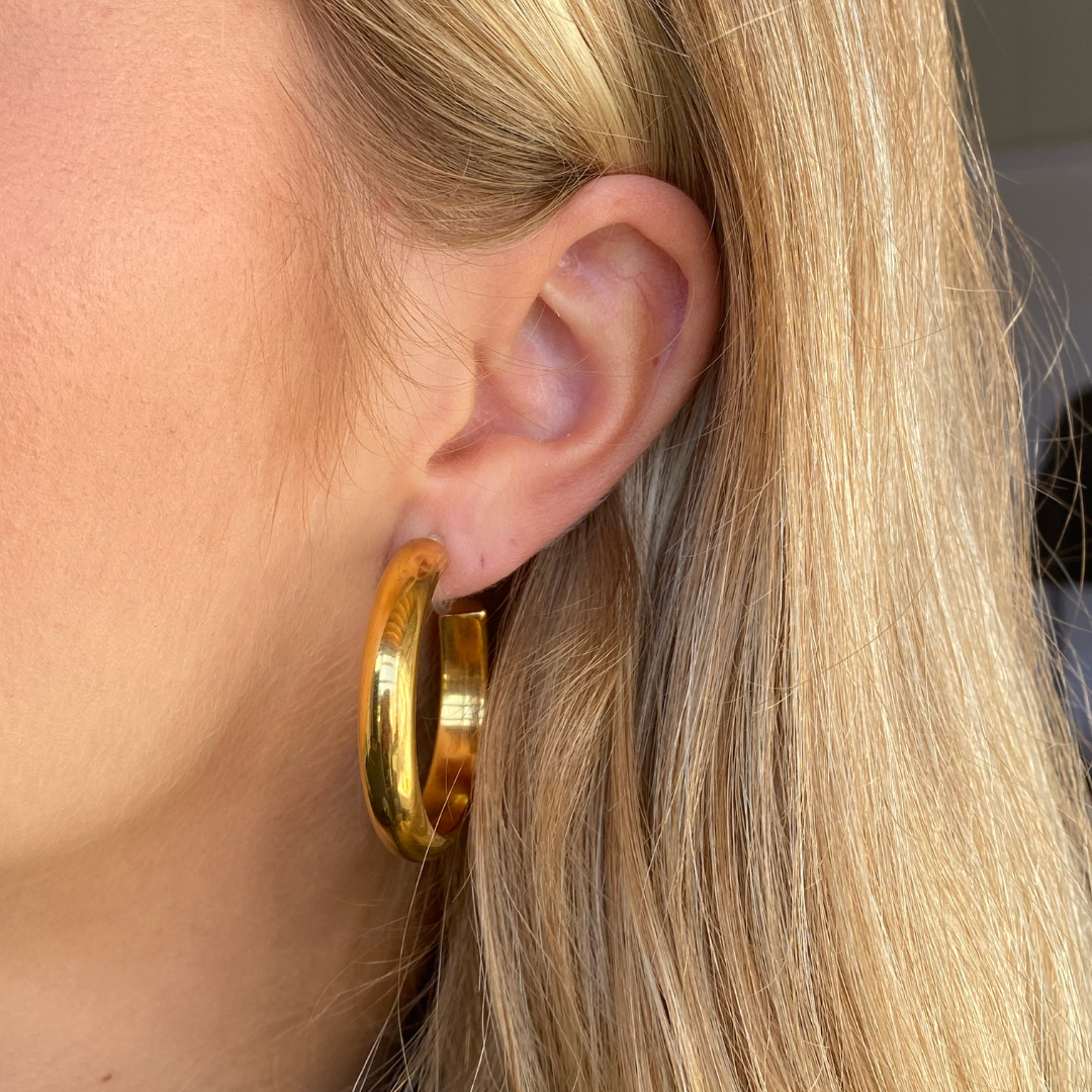 Clip oorbellen Barcelona Hoops