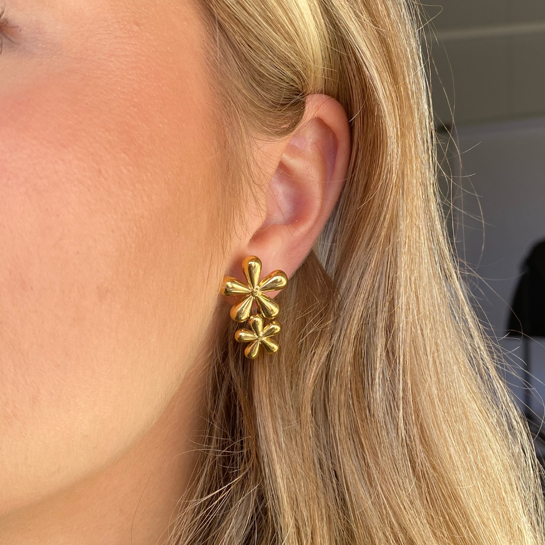 Clip oorbellen Blossoms