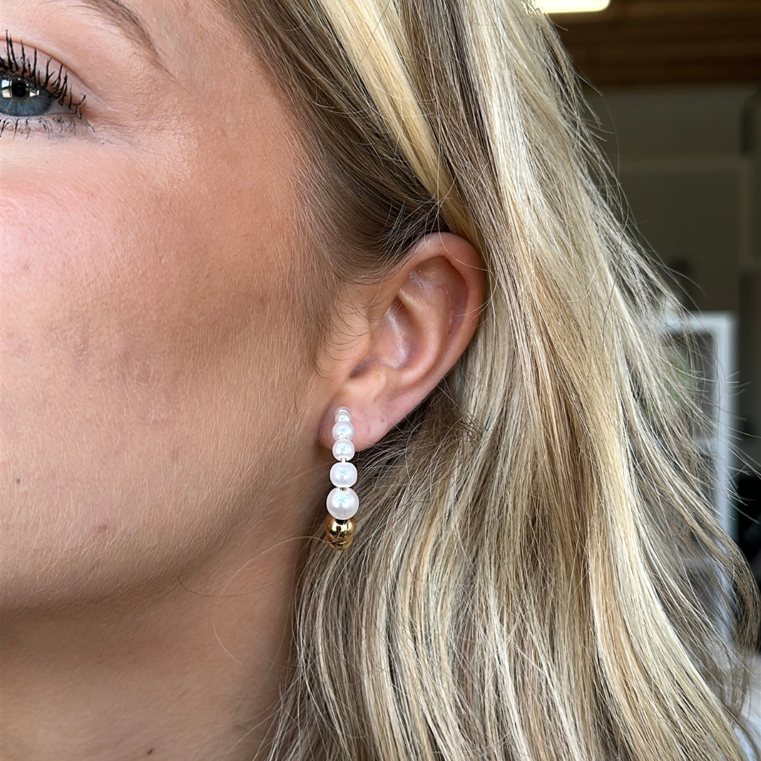 Wild Pearls Clip Oorbellen