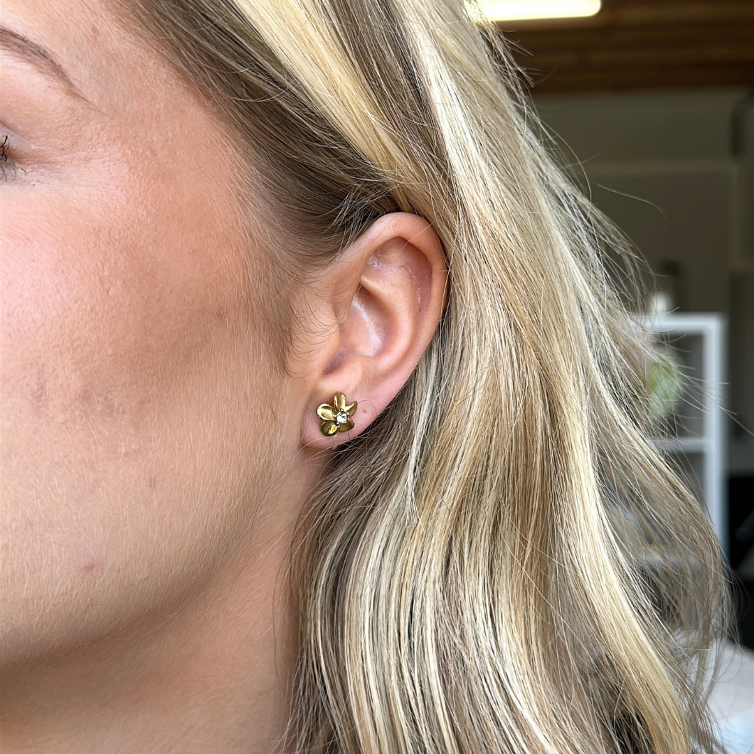 Sparkle Blossom Clip Oorbellen