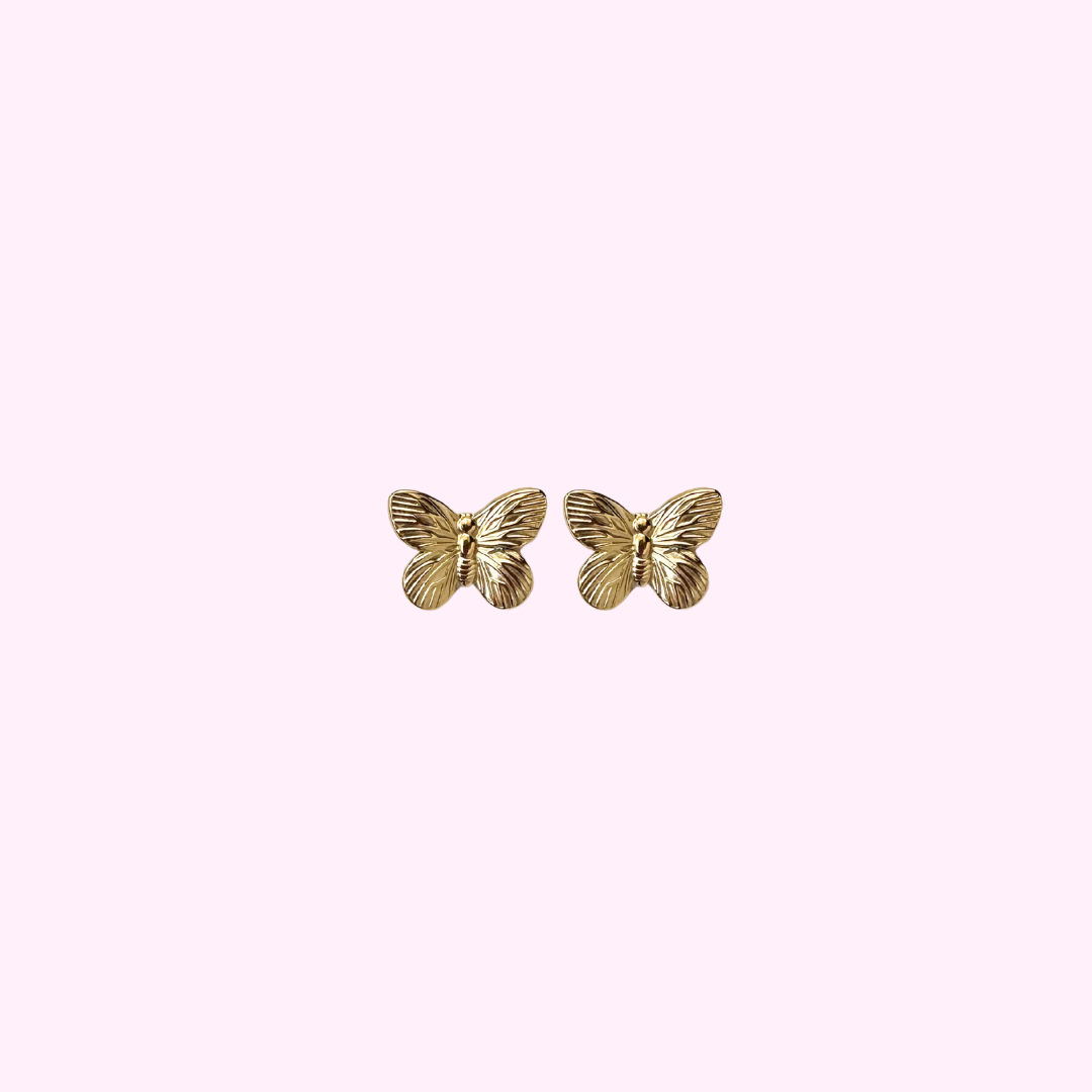 Large Butterfly Clip Oorbellen