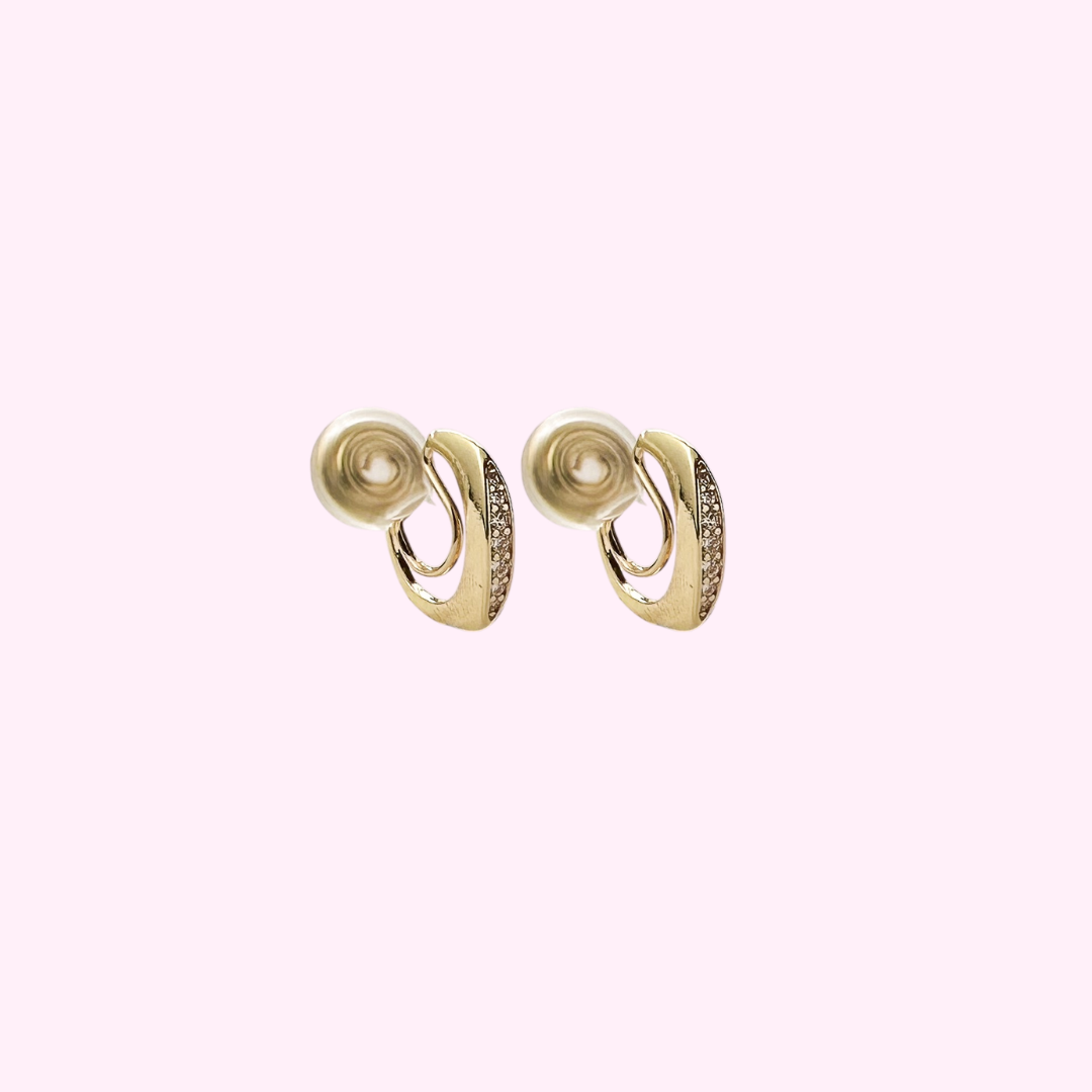Sparkly Hoops Clip Oorbellen