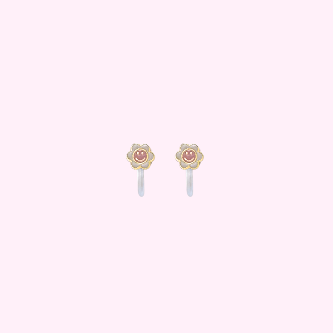 Flower Power Clip Oorbellen