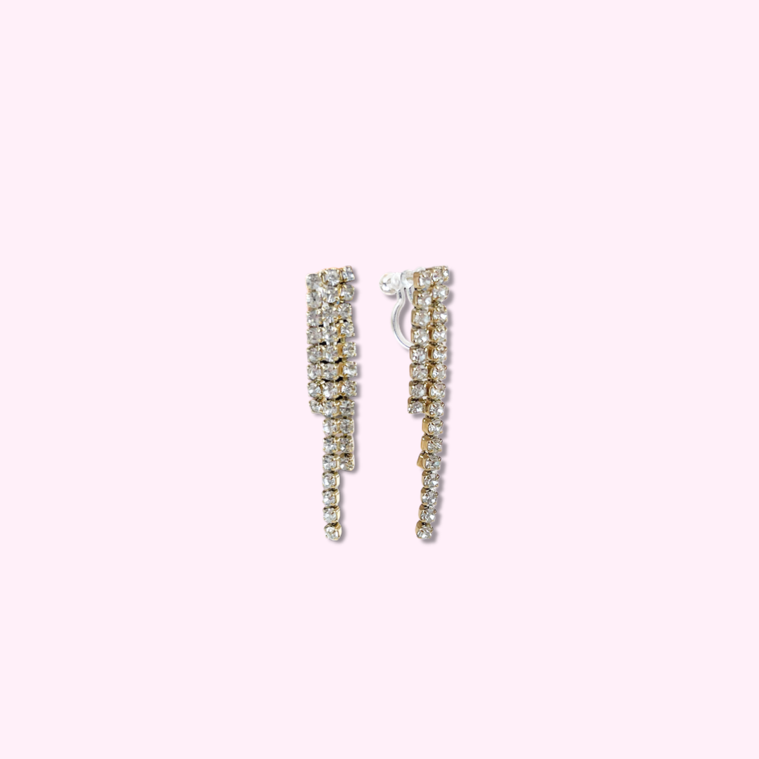 Iconic Diamonds Clip Oorbellen