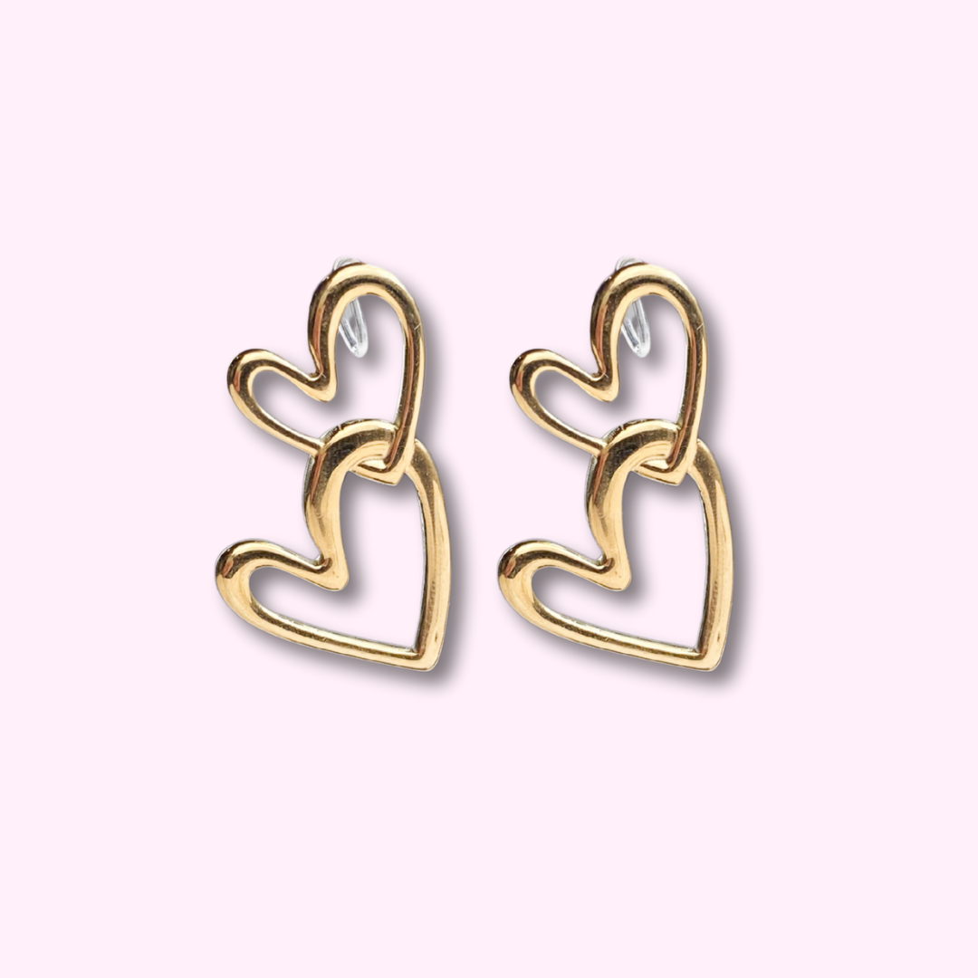 Clip oorbellen Connected Love
