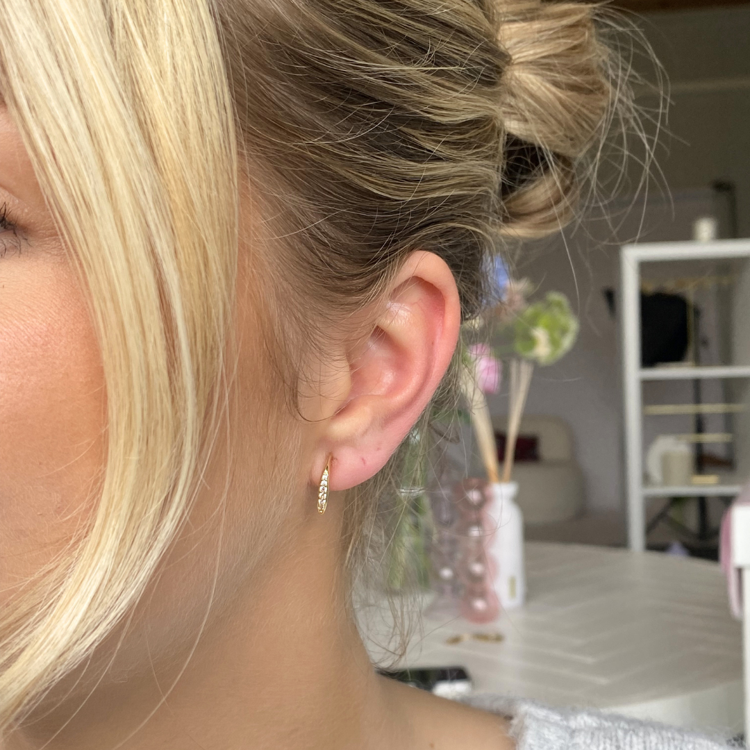 Sparkly Hoops Clip Oorbellen