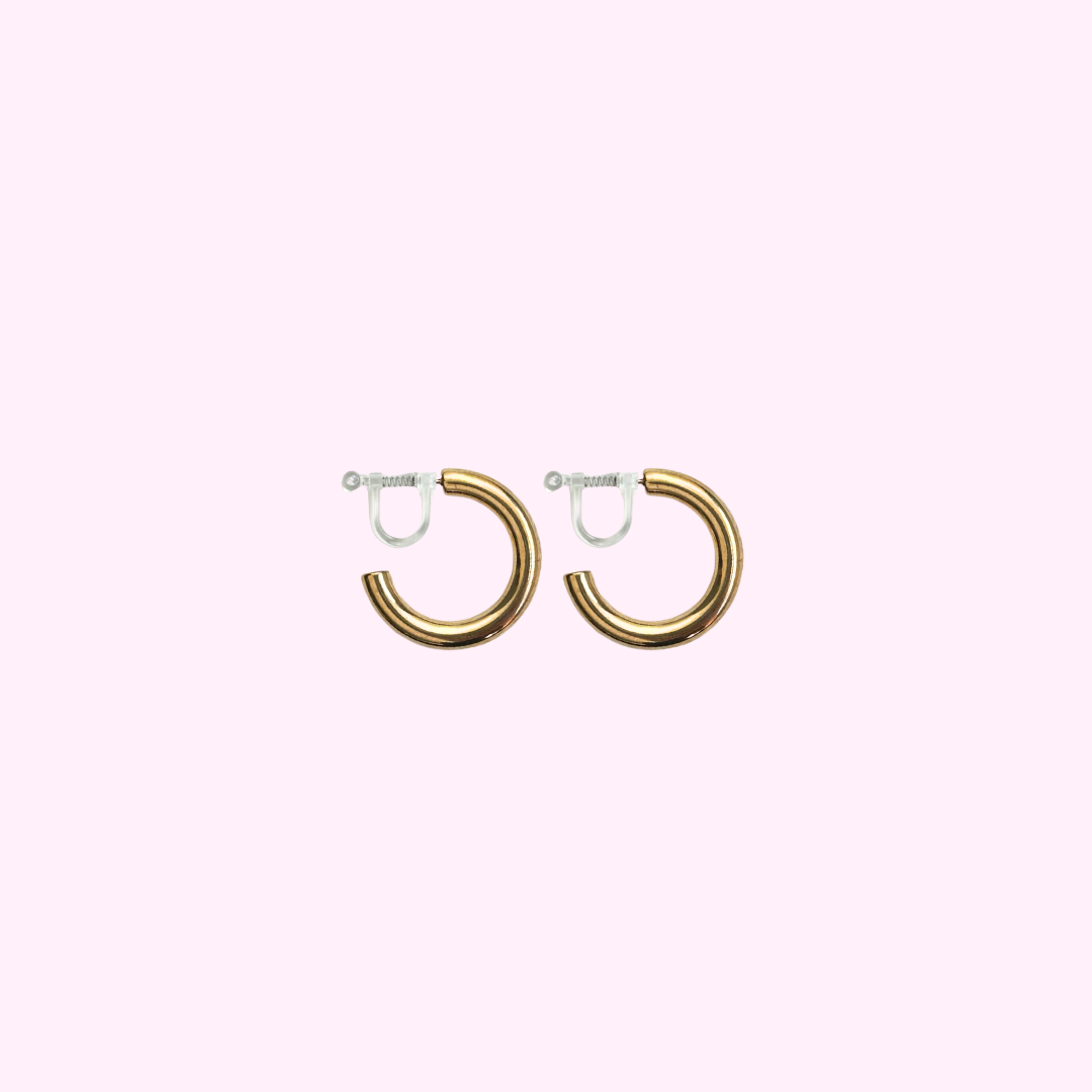 Medium Hoops Clip Oorbellen