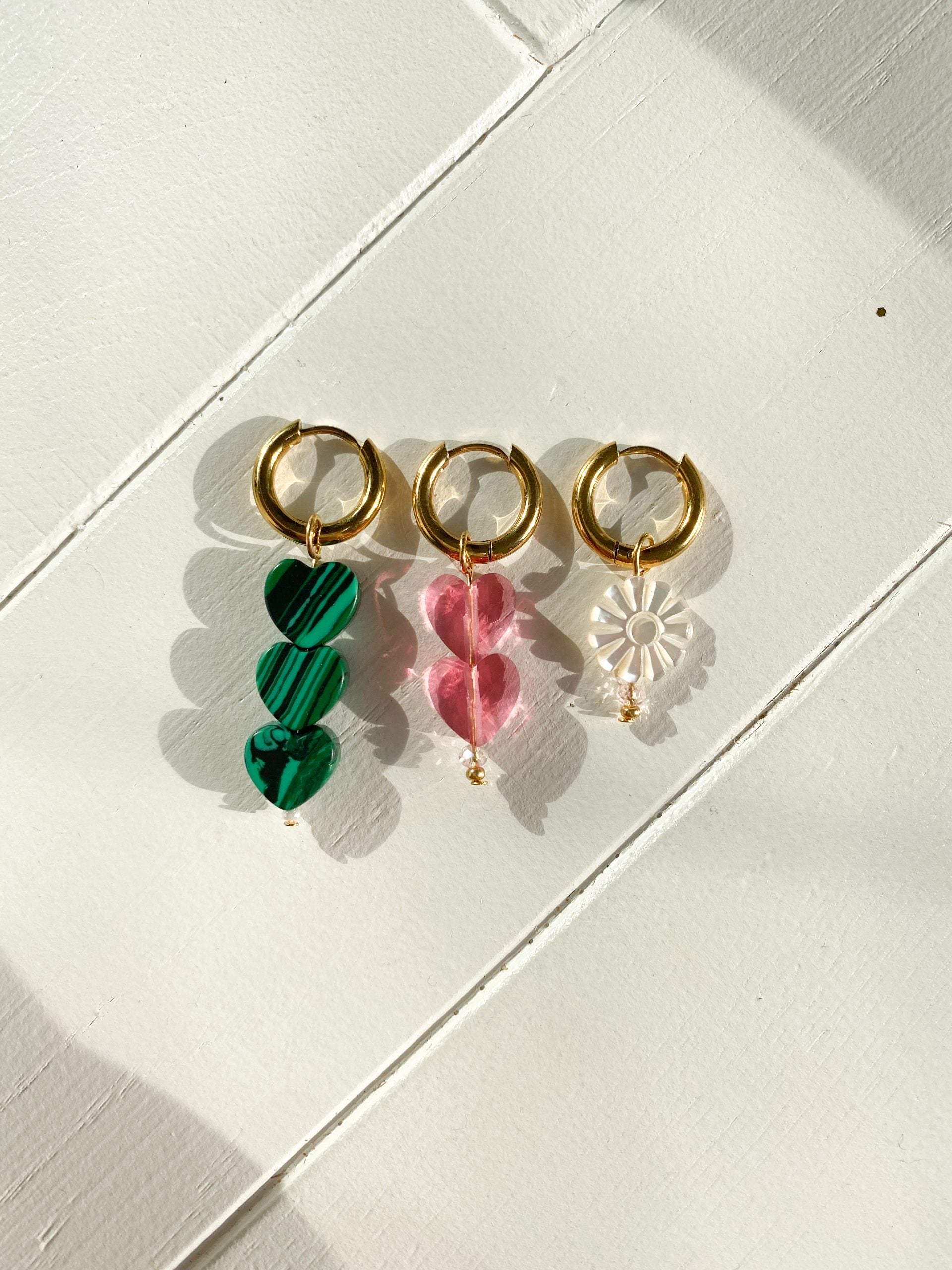 Sugar Hearts Oorbel Green